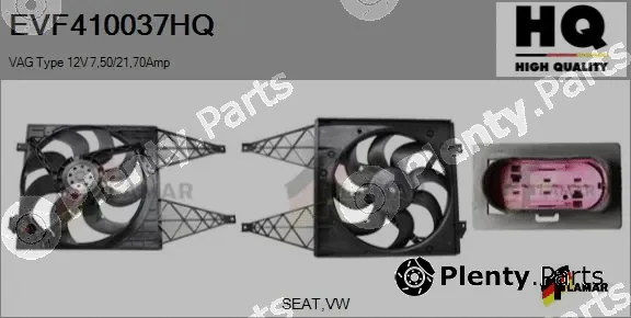 Flamar EVF410037HQ — Electric Motor, radiator fan