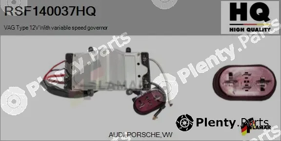 Flamar RSF140037HQ — Series resistor, electric motor (radiator fan)
