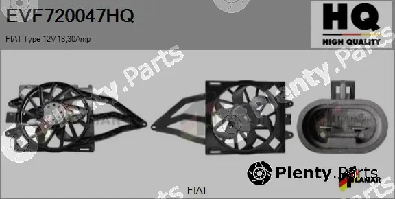 Flamar EVF720047HQ — Electric Motor, radiator fan