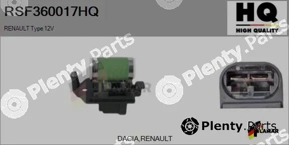 Flamar RSF360017HQ — Series resistor, electric motor (radiator fan)