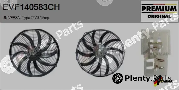 Flamar EVF140583CH — Electric Motor, radiator fan