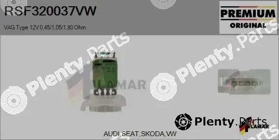 Flamar RSF320037VW — Resistor, interior blower