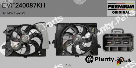 Flamar EVF240087KH — Electric Motor, radiator fan