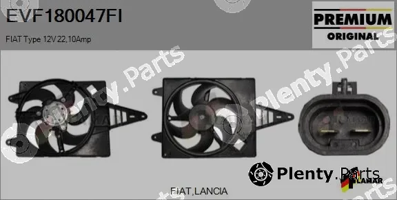 Flamar EVF180047FI — Electric Motor, radiator fan