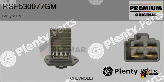 Flamar RSF530077GM — Resistor, interior blower