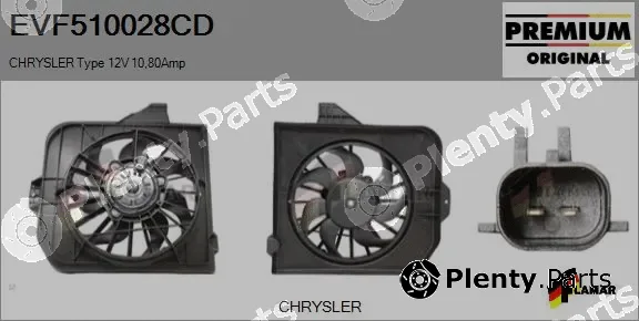 Flamar EVF510028CD — Electric Motor, radiator fan