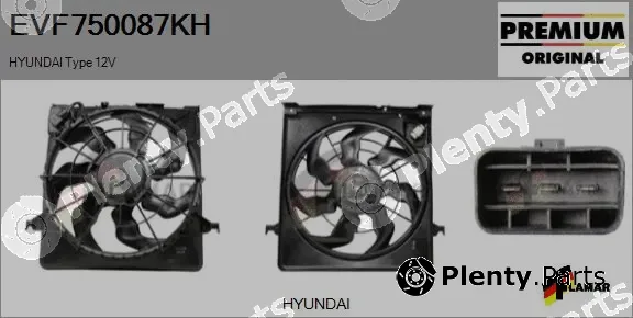 Flamar EVF750087KH — Electric Motor, radiator fan