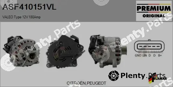 Flamar ASF410151VL — Alternator, starter