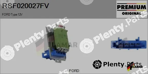 Flamar RSF020027FV — Resistor, interior blower