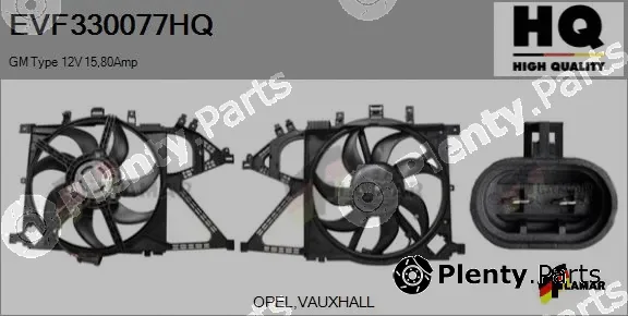 Flamar EVF330077HQ — Electric Motor, radiator fan