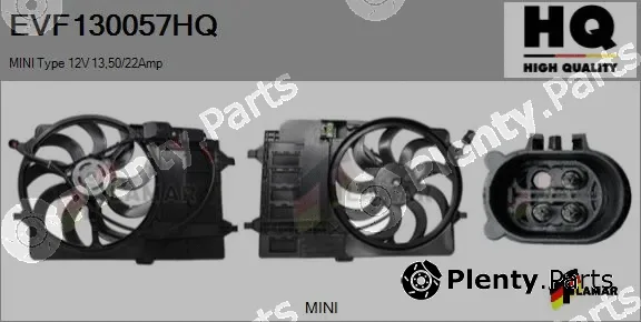 Flamar EVF130057HQ — Electric Motor, radiator fan