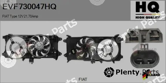 Flamar EVF730047HQ — Electric Motor, radiator fan