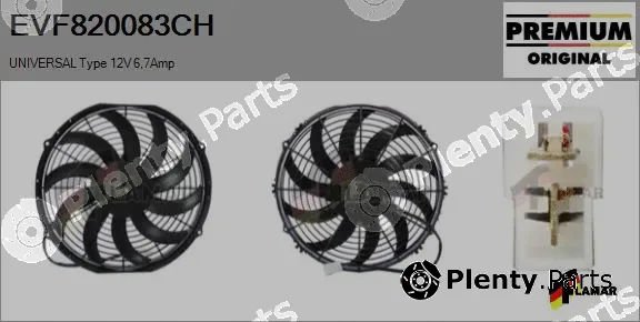 Flamar EVF820083CH — Electric Motor, radiator fan