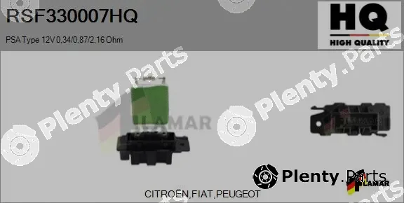 Flamar RSF330007HQ — Resistor, interior blower