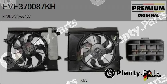 Flamar EVF370087KH — Electric Motor, radiator fan