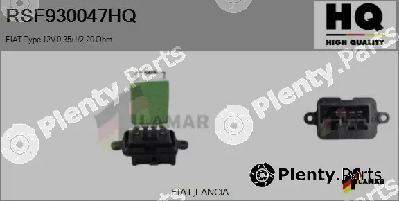 Flamar RSF930047HQ — Resistor, interior blower