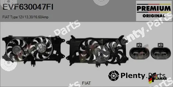 Flamar EVF630047FI — Electric Motor, radiator fan