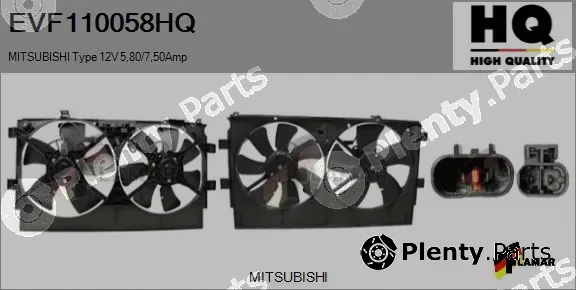 Flamar EVF110058HQ — Electric Motor, radiator fan