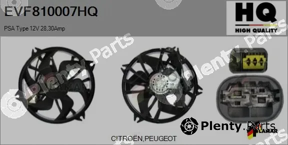 Flamar EVF810007HQ — Electric Motor, radiator fan