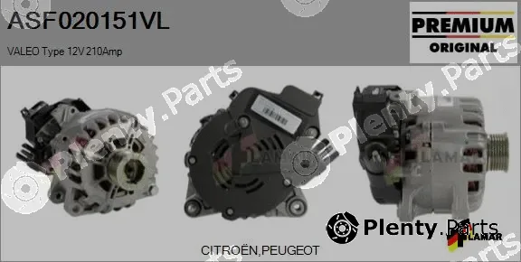 Flamar ASF020151VL — Alternator, starter