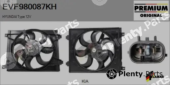 Flamar EVF980087KH — Electric Motor, radiator fan