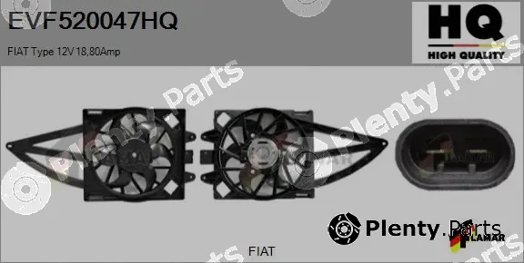 Flamar EVF520047HQ — Electric Motor, radiator fan