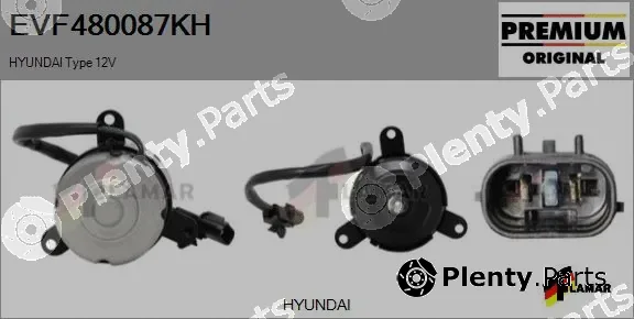 Flamar EVF480087KH — Electric Motor, radiator fan