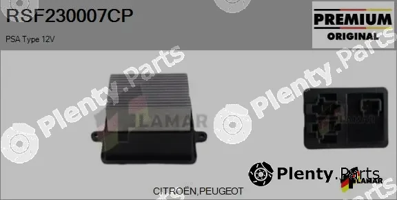 Flamar RSF230007CP — Resistor, interior blower