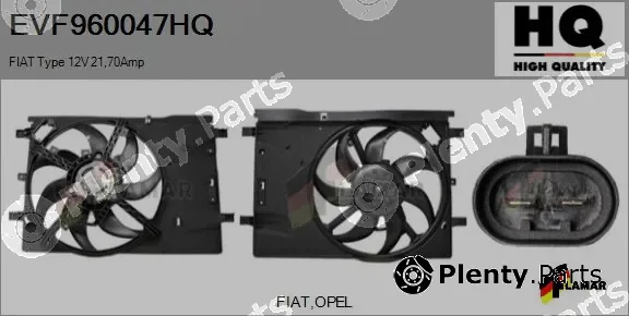 Flamar EVF960047HQ — Electric Motor, radiator fan
