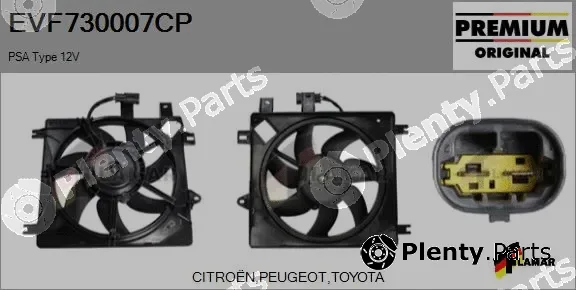 Flamar EVF730007CP — Electric Motor, radiator fan