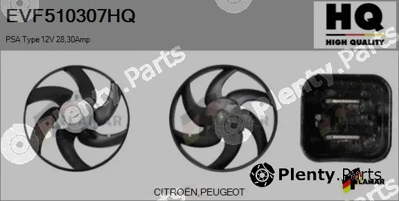 Flamar EVF510307HQ — Electric Motor, radiator fan
