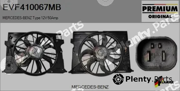 Flamar EVF410067MB — Electric Motor, radiator fan