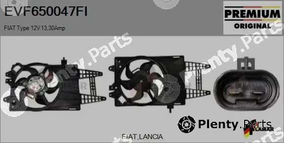 Flamar EVF650047FI — Electric Motor, radiator fan
