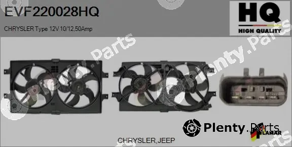 Flamar EVF220028HQ — Electric Motor, radiator fan