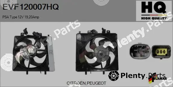 Flamar EVF120007HQ — Electric Motor, radiator fan