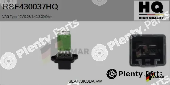 Flamar RSF430037HQ — Resistor, interior blower