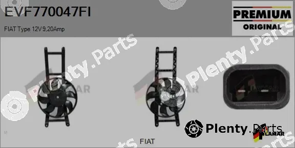 Flamar EVF770047FI — Electric Motor, radiator fan