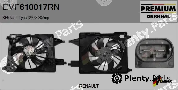 Flamar EVF610017RN — Electric Motor, radiator fan