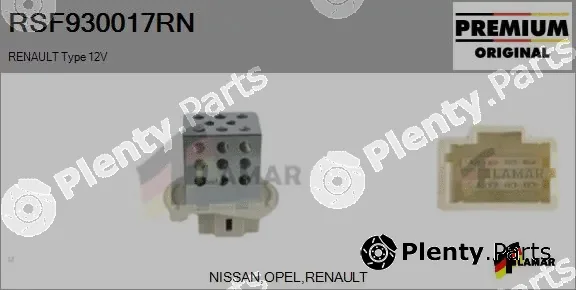 Flamar RSF930017RN — Resistor, interior blower