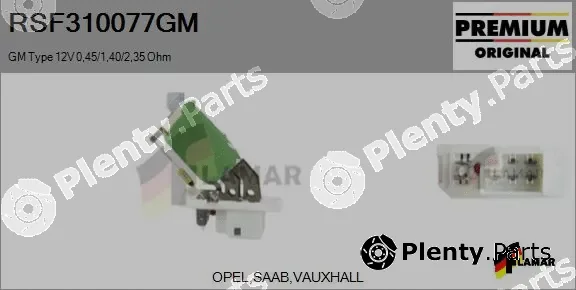 Flamar RSF310077GM — Resistor, interior blower