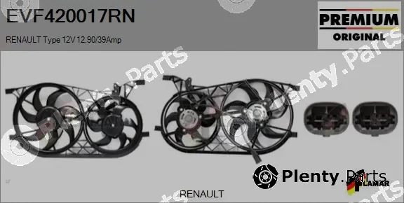 Flamar EVF420017RN — Electric Motor, radiator fan