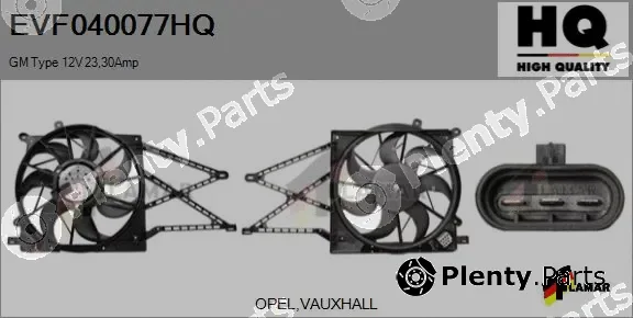 Flamar EVF040077HQ — Electric Motor, radiator fan