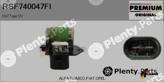 Flamar RSF740047FI — Series resistor, electric motor (radiator fan)