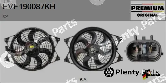 Flamar EVF190087KH — Electric Motor, radiator fan