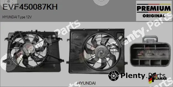 Flamar EVF450087KH — Electric Motor, radiator fan