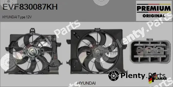 Flamar EVF830087KH — Electric Motor, radiator fan