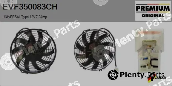 Flamar EVF350083CH — Electric Motor, radiator fan