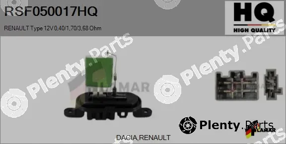 Flamar RSF050017HQ — Resistor, interior blower