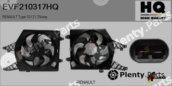 Flamar EVF210317HQ — Fan, engine cooling