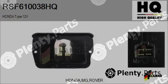 Flamar RSF610038HQ — Resistor, interior blower